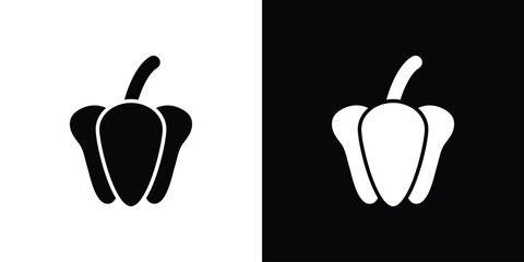 Capsicum icon symbol sign, vector, eps 10