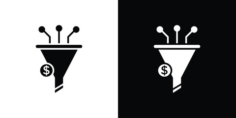 Sales funnel icon symbol sign, vector, eps 10