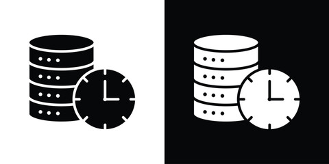 Real time data icon symbol sign, vector, eps 10