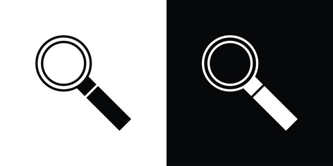 Magnifying glass icon symbol sign, vector, eps 10