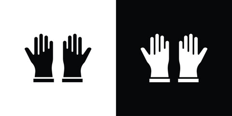 Obraz premium Gloves icon symbol sign, vector, eps 10