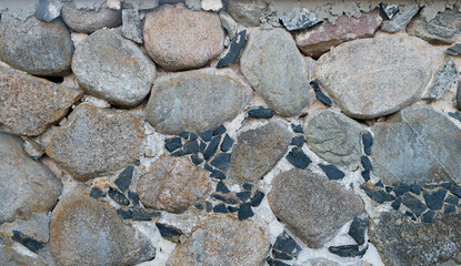 Close-up of stone wall, spessart, bavaria, germany.