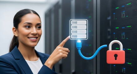 Cybersecurity expert manages secure data in modern data center