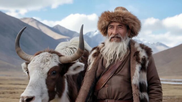 Plateau herders and yaks [4K]