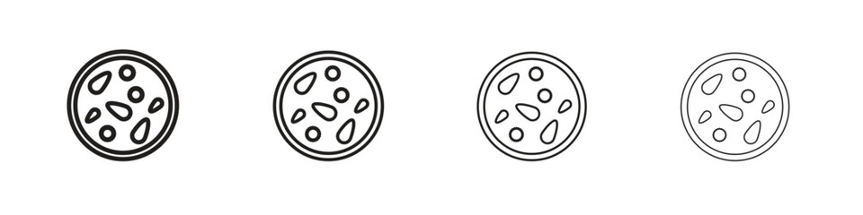 Thalassaemia icon simple black vectors pack. Design infographic element