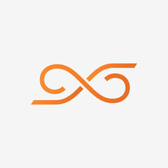 Modern Infinity S Letter Logo Design