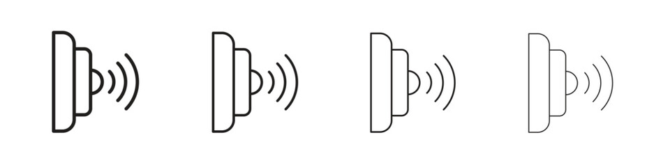 Infrared icon simple black vectors pack. Design infographic element