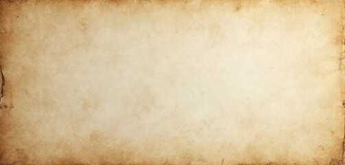 Obraz premium Vintage textured paper background with soft neutral tones, faint vertical ribbed pattern, subtly stained crumpled areas. Aged material offers clean, blank canvas with distressed edges, evoking sense