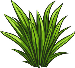 Obraz premium fullshot_of_a_lawn_icon_the_background_color_should_be_whi