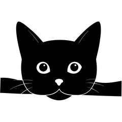 black cat cartoon