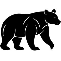 silhouette of a bear