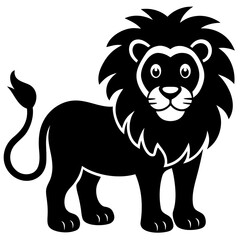 lion cartoon isolated on white