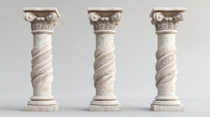 Timeless Elegance Harmonious Architectural Sculptures of Classical Columns