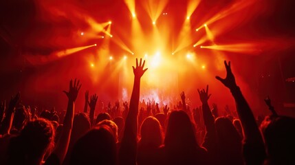 Dynamic Crowd Energy Capturing the Thrill of a Live Music Event, feeling the music surge