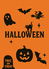 halloween element resource for assembly the poster ad or something else