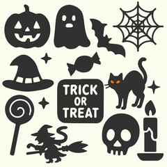 halloween element resource for assembly the poster ad or something else