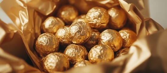 Golden Chocolates Delight A Treasure Trove of Sweet Indulgence wrapped in Luxury 
