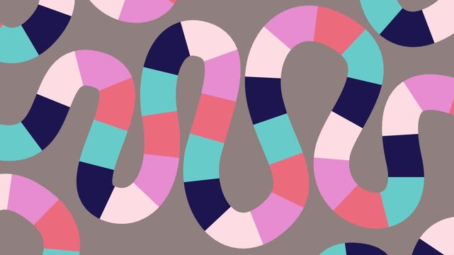 Bright flowing colors in 4K