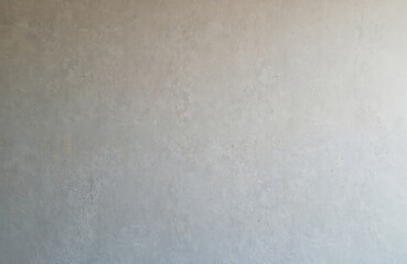 Fototapeta premium Close-up of pale grey wall with textured plaster finish. Subtle bark beetle putty effect, organic matte surface with warm, cool tones. Minimalist background, refined Japanese Korean paper aesthetic.