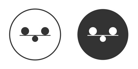 Fototapeta premium Stability icon in modern minimalistic flat versions