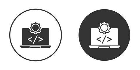 Software Engineering icon in modern minimalistic flat versions