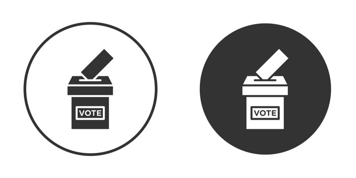 Referendum icon in modern minimalistic flat versions