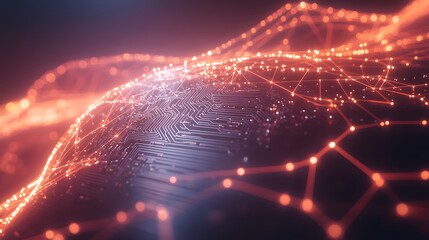 Interconnected circuit board network design.