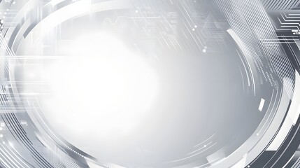 Abstract technological design with circular elements.