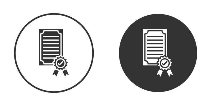 Diploma icon in modern minimalistic flat versions