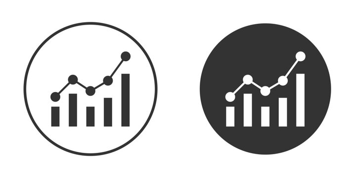 Benchmarking icon in modern minimalistic flat versions