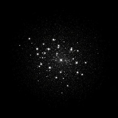 Scattered White Light Particles, Abstract Dust Effect