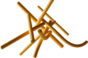 Abstract arrangement of golden sticks and curves isolate shape geometric