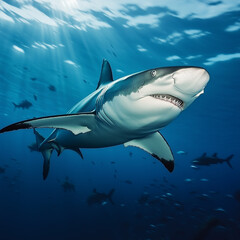 Obraz premium Shark in the sea.