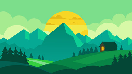 Clean Bright Background Scene Sun Drenched Field Peaceful Calm Serene Nature