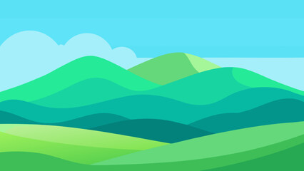 Obraz premium Calming Layered Outdoor Setting Background Scene Peaceful Serene Nature Design