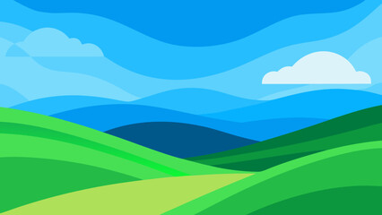 Obraz premium Abstract Landscape Featuring Geometric Shapes Background Scene Peaceful Calm