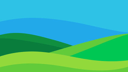 Minimalist Abstract Background Using Only the Essence of Green