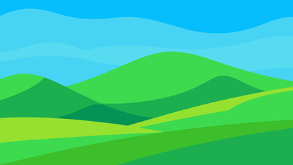 Bright and Fresh Background Image of Unblemished Green Field