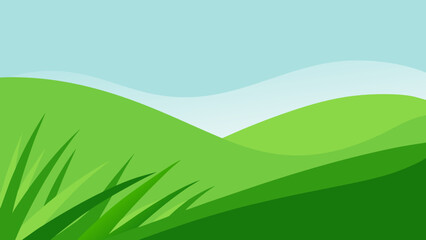 Simple and Elegant Background with Lush Green Grass a Clean Nature Scene