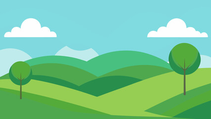 Fototapeta premium Background Scene Showcasing a Harmonious Blend of Green Refined