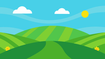 Obraz premium Background Scene Featuring Clean Crisp Green Lines Refined