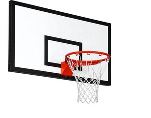 Naklejka premium Basketball hoop and backboard