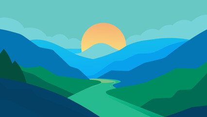 An Expansive View of a Serene Lake Natural Background Scene Graphic