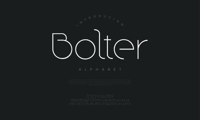 Futuristic sans serif font with rounded edges for sleek and minimal aesthetics