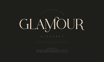 Modern serif font with a fashionable flair, perfect for branding and magazine covers