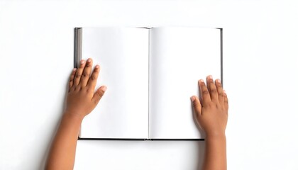 Open book held by child's hands (2)