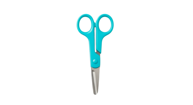 Teal Childrens Safety Scissors