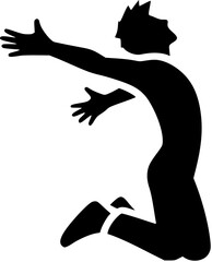 jumping man Generative AI