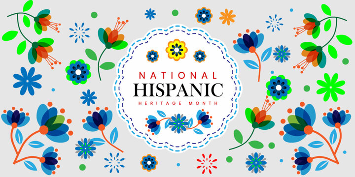 Hispanic heritage month. Hispanic and Latino culture. Latin American patterns. can use for, landing page, template, ui, web, mobile app, poster, banner, flyer, background