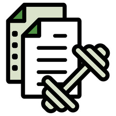 イラストアイコンセット：トレーニングファイル